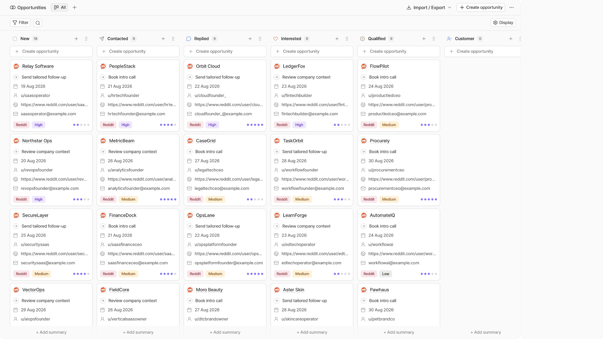 Building Bantico: Conversations → Opportunities → Relationships → Follow-ups